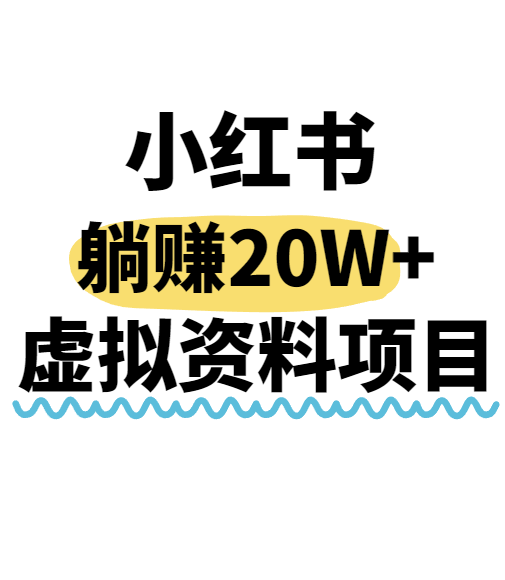 小红书操作虚拟资料，搬运工模式躺挣20W+，互联网的低成本路子！-九九网创