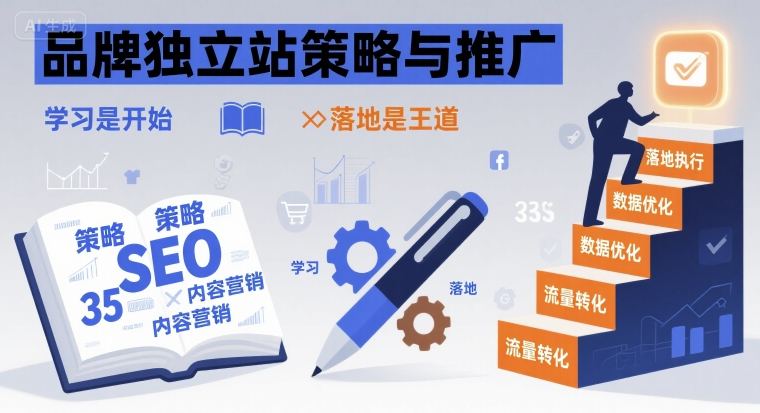 品牌独立站策略与推广，学习是开始，落地是王道-九九网创