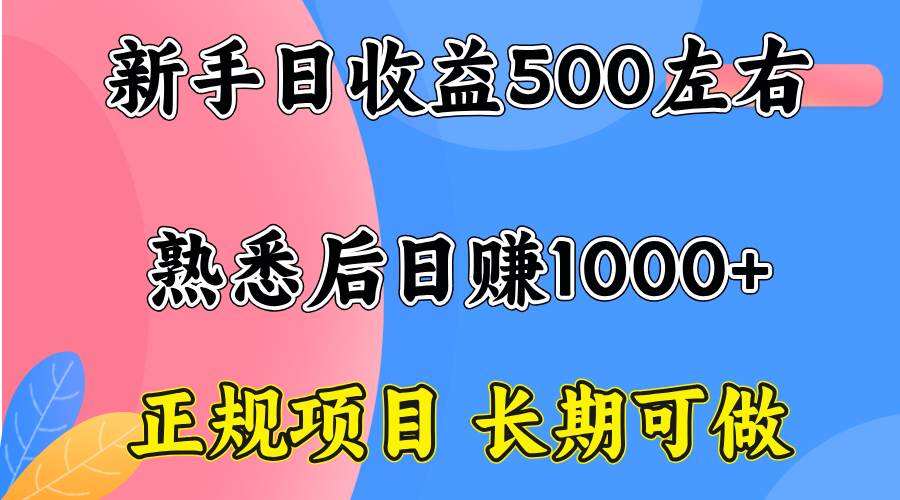 （15978期）一台电脑，前期日收益300-500，熟练后日入1000左右-九九网创