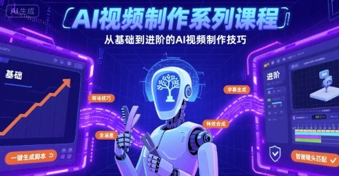 AI视频制作系列课程，从基础到进阶的AI视频制作技巧全涵盖-九九网创