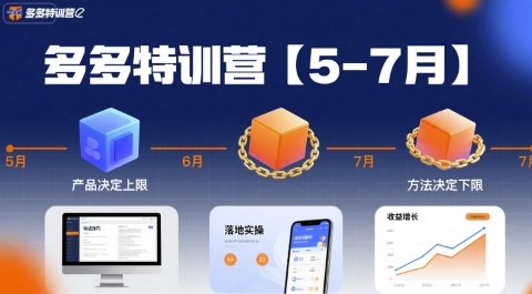 多多特训营【5-7月】产品决定上限，方法决定下限，各种玩法技巧落地实操-九九网创